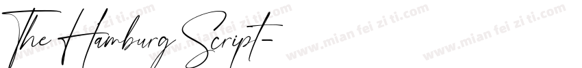 The Hamburg Script字体转换